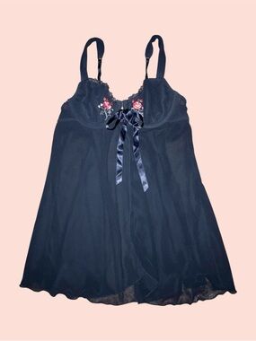 Sheer Black Babydoll